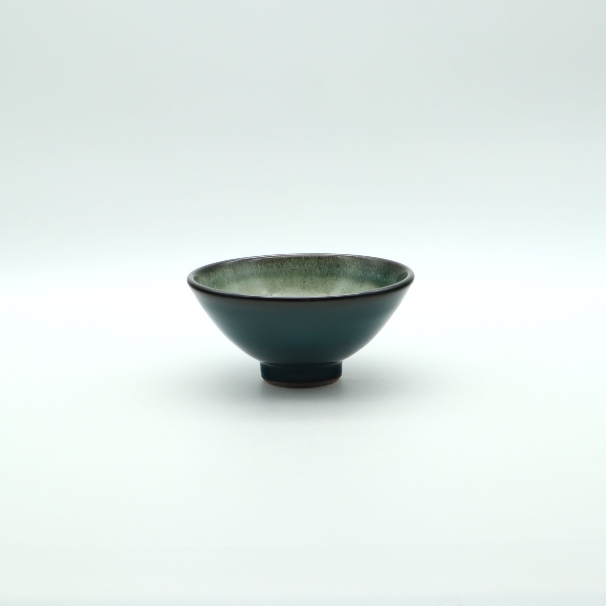 山形・平清水焼 七右エ門窯 ごはん茶碗 緑 – canosa
