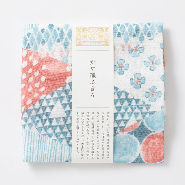 かや織ふきん 柄あわせ 藍 – canosa