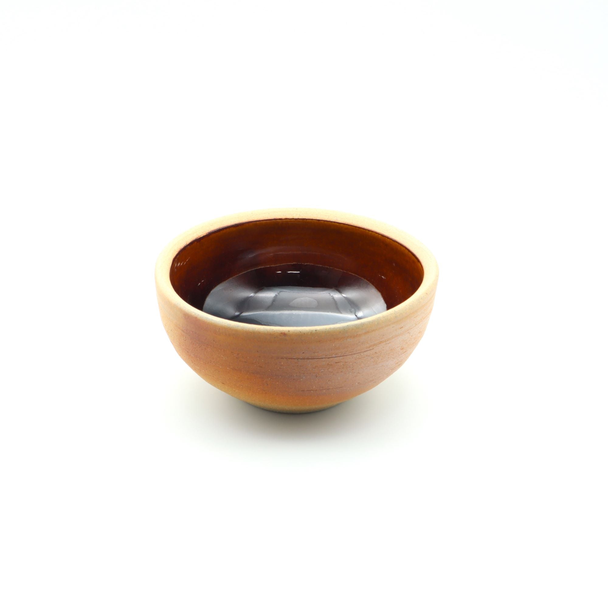 大人の器 出西窯 丸深鉢（ボウル）5寸 外焼締め内飴 - canosa
