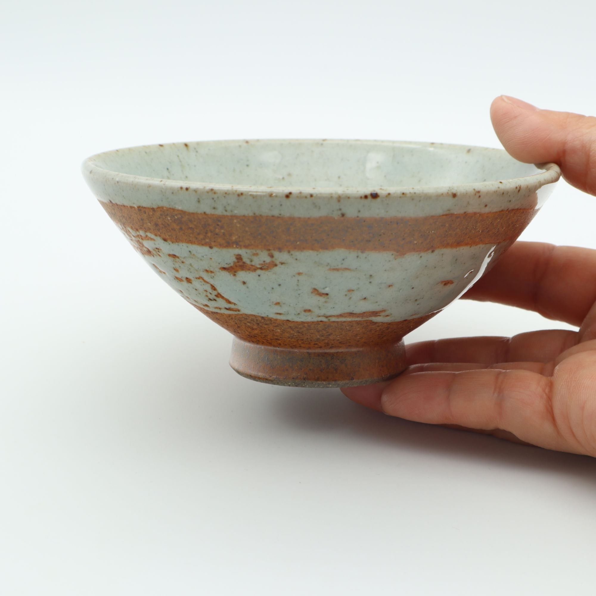 山形・平清水焼七右エ門窯 ごはん茶碗 刷毛目 – canosa