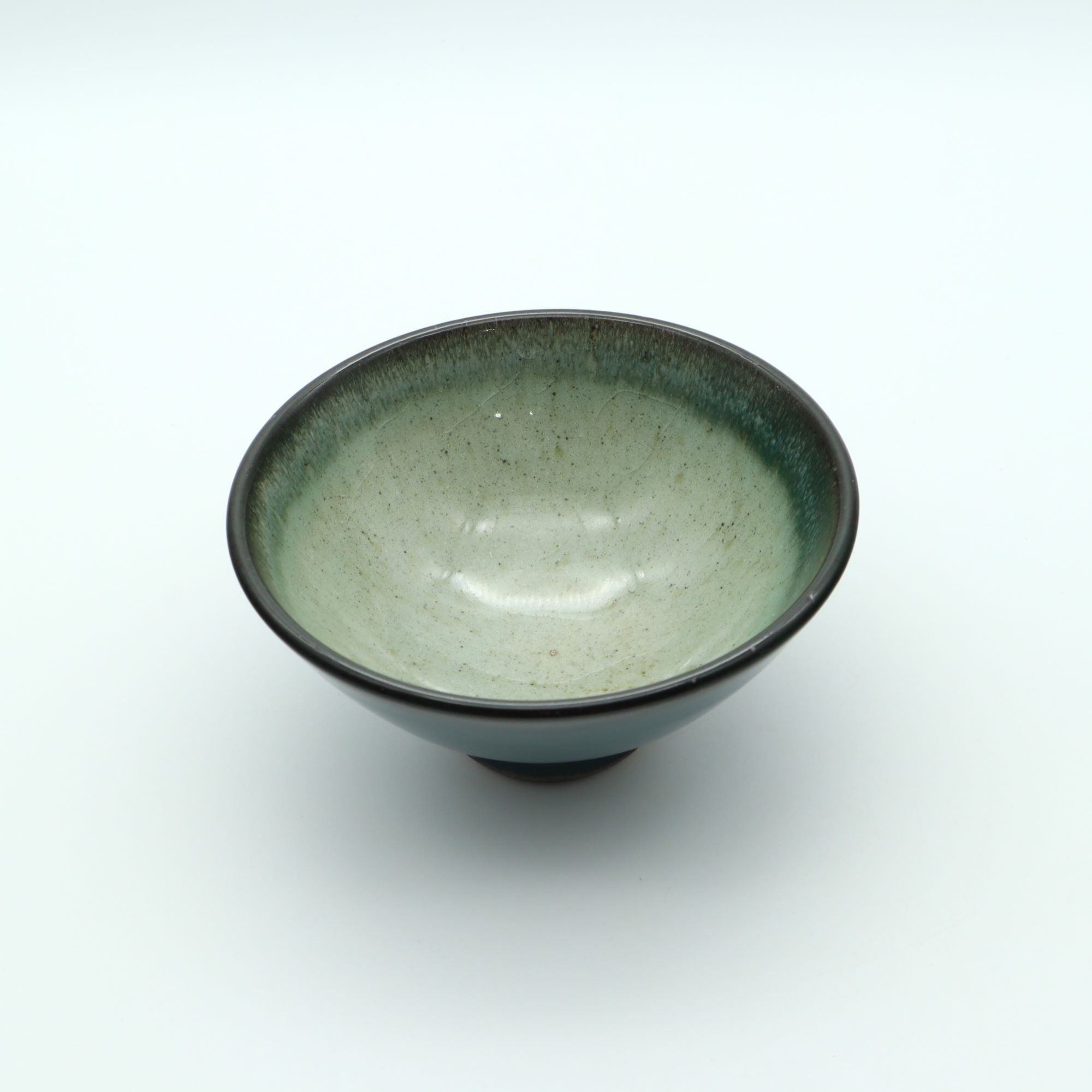 山形・平清水焼 七右エ門窯 ごはん茶碗 緑 – canosa