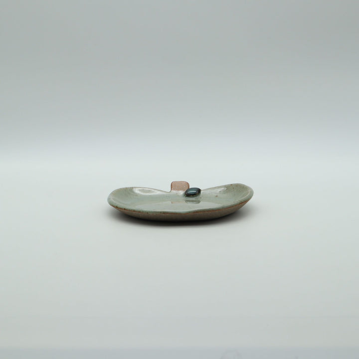 りんご小皿　青磁