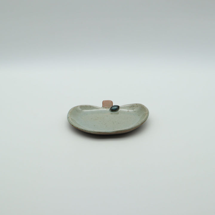 りんご小皿　青磁