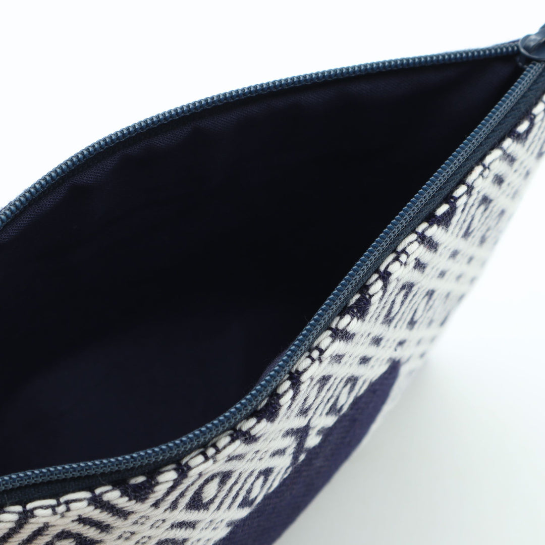 りんごポーチ　A　紺