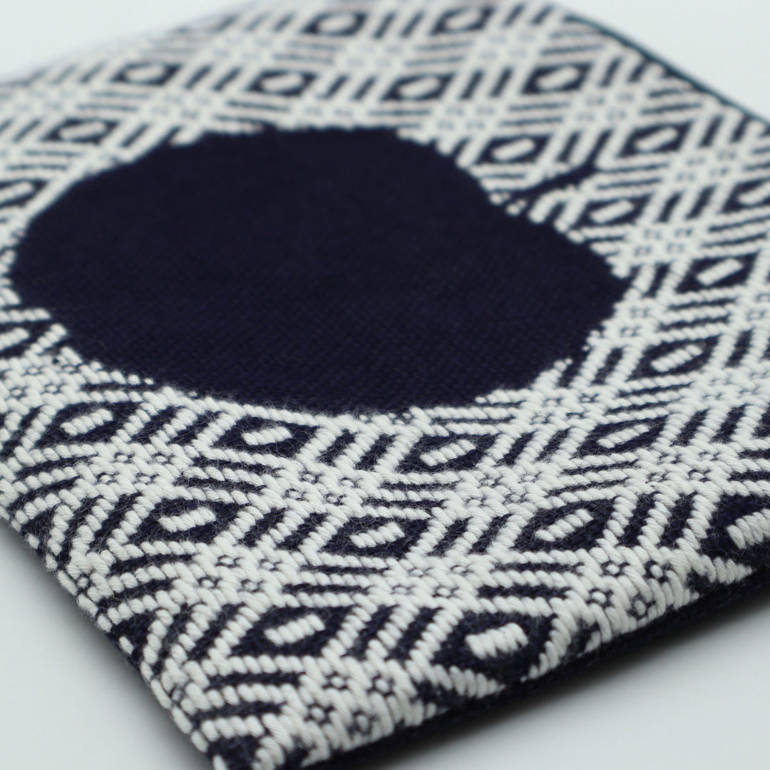 りんごポーチ　A　紺