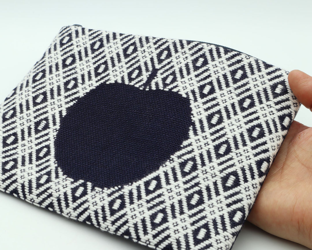 りんごポーチ　A　紺