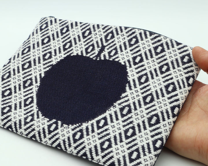 りんごポーチ　A　紺