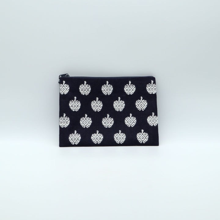 りんごポーチ　B　紺