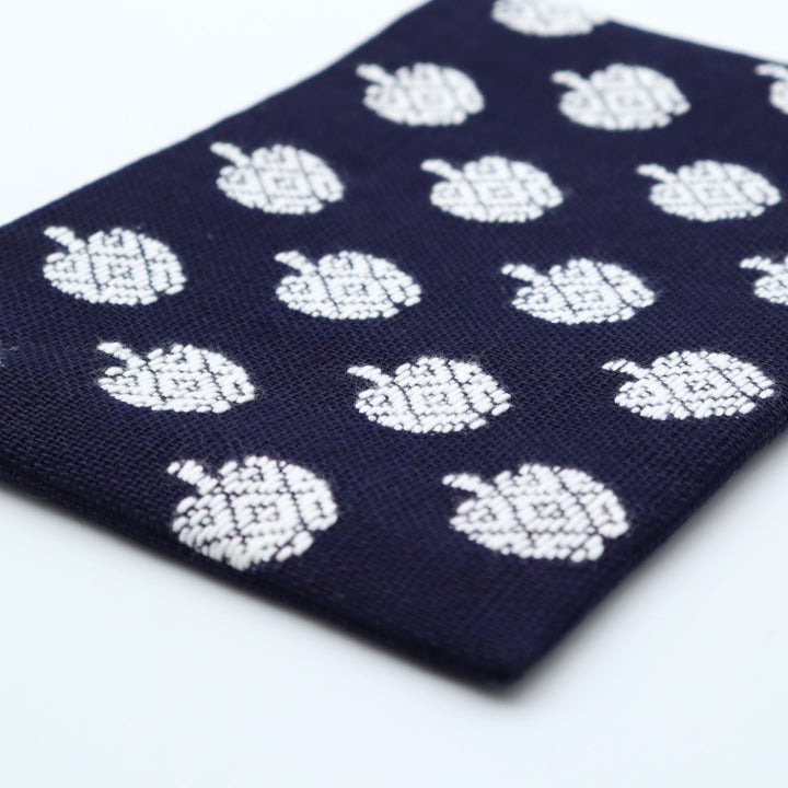 りんごポーチ　B　紺