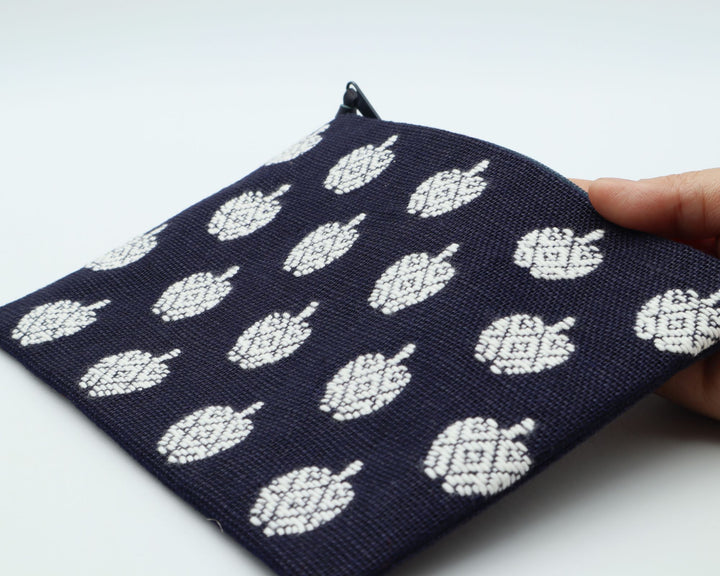 りんごポーチ　B　紺