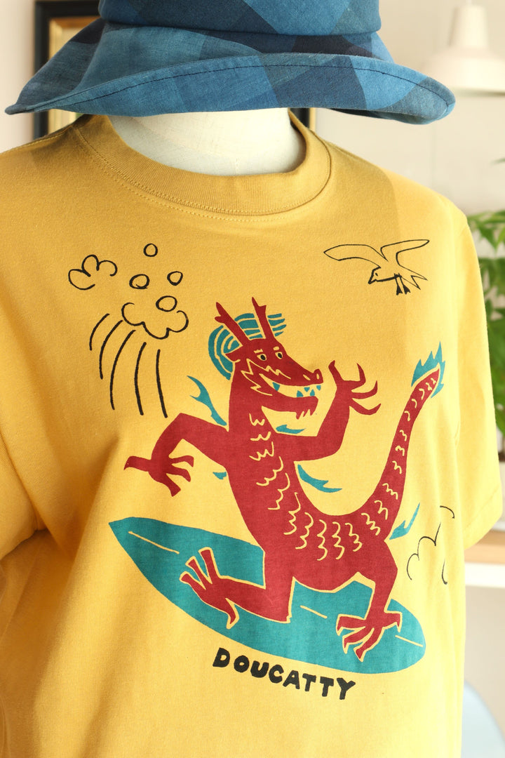 Tシャツ　アジサシとサーフドラゴンとトビウオ