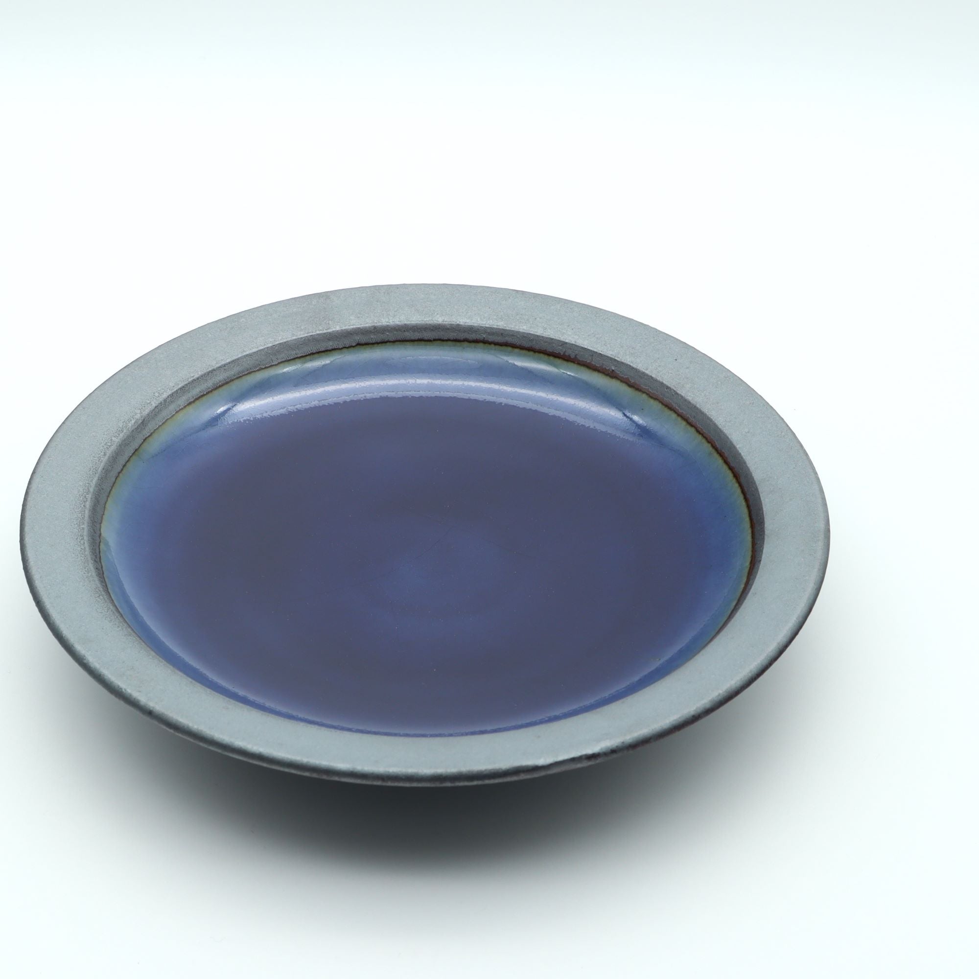 出西窯 縁鉄砂呉須釉皿6寸 美しすぎて使うのが惜しくなる – canosa