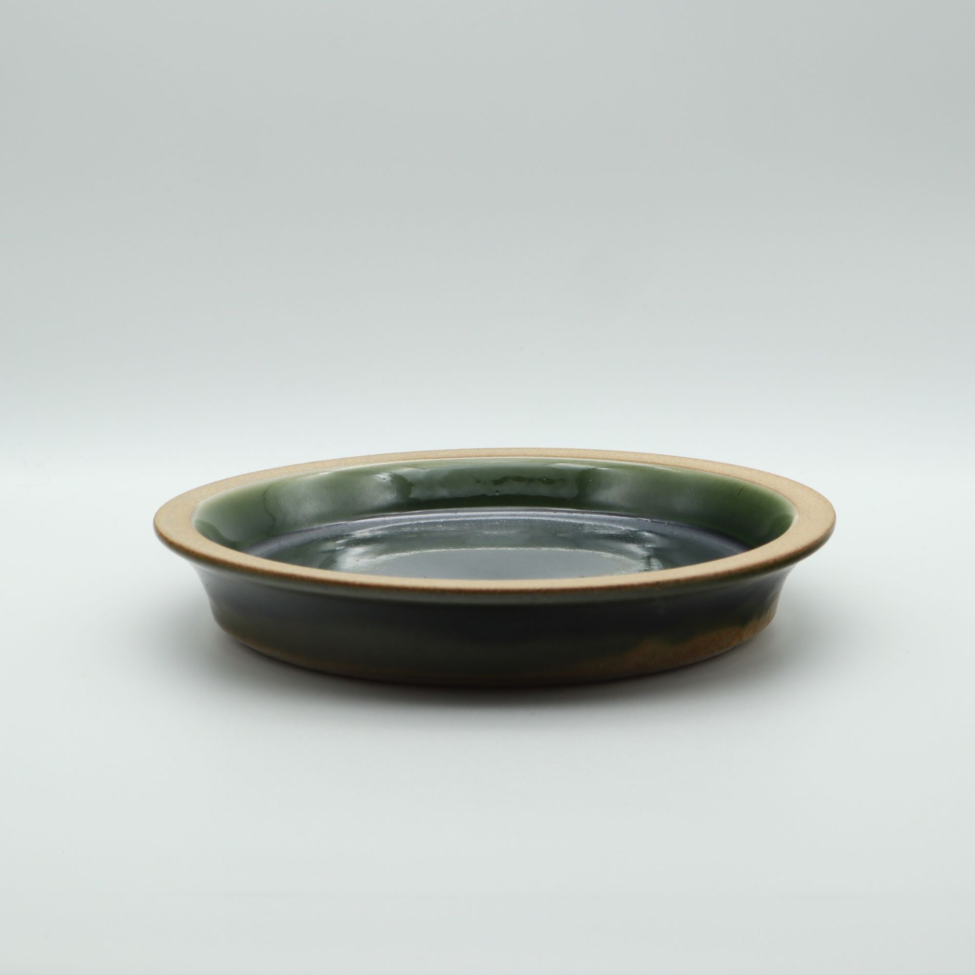用の美 出西窯 パン皿 7寸緑 - canosa オンラインショップ