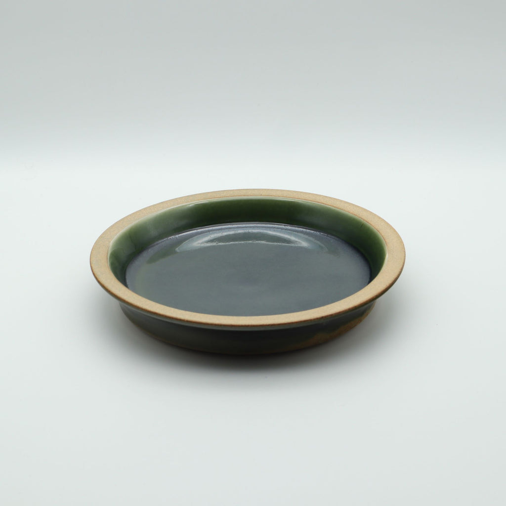 用の美 出西窯 パン皿 7寸緑 - canosa オンラインショップ