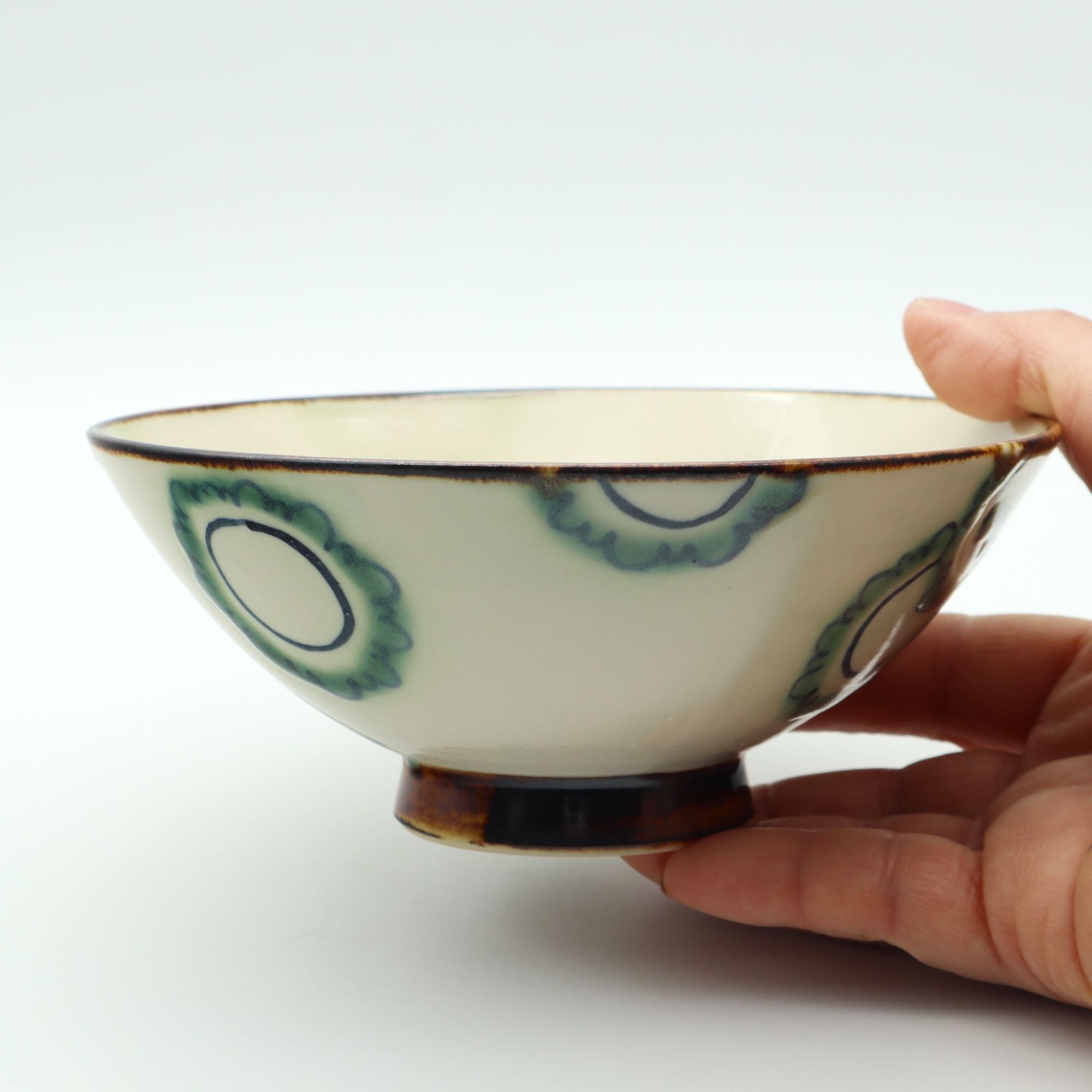 やちむん ゴーヤー マカイ（お茶碗）｜アトリエ クッチャネ・食卓が