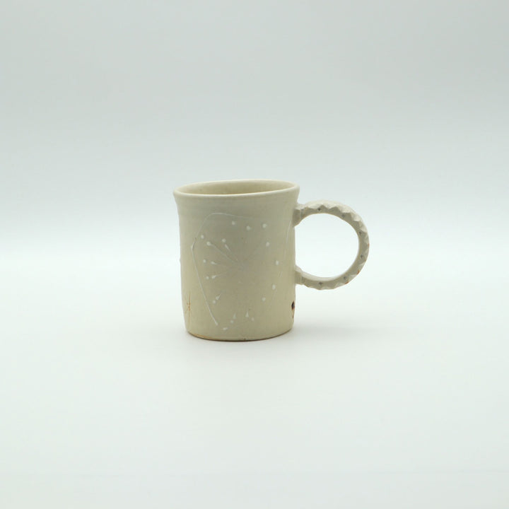 白マグカップ　縦長A　