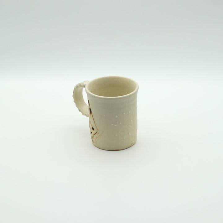 白マグカップ　縦長A　