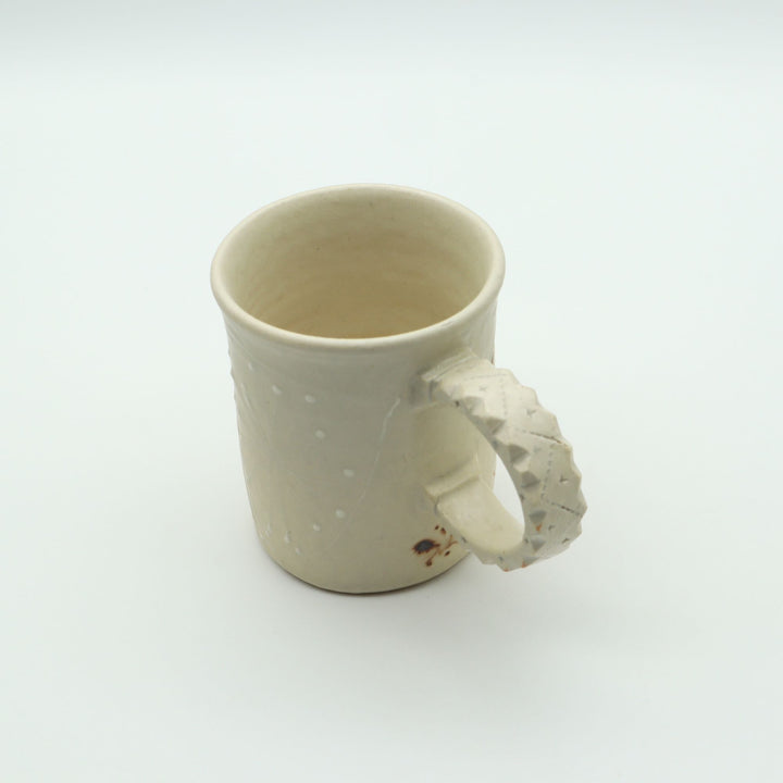 白マグカップ　縦長A　