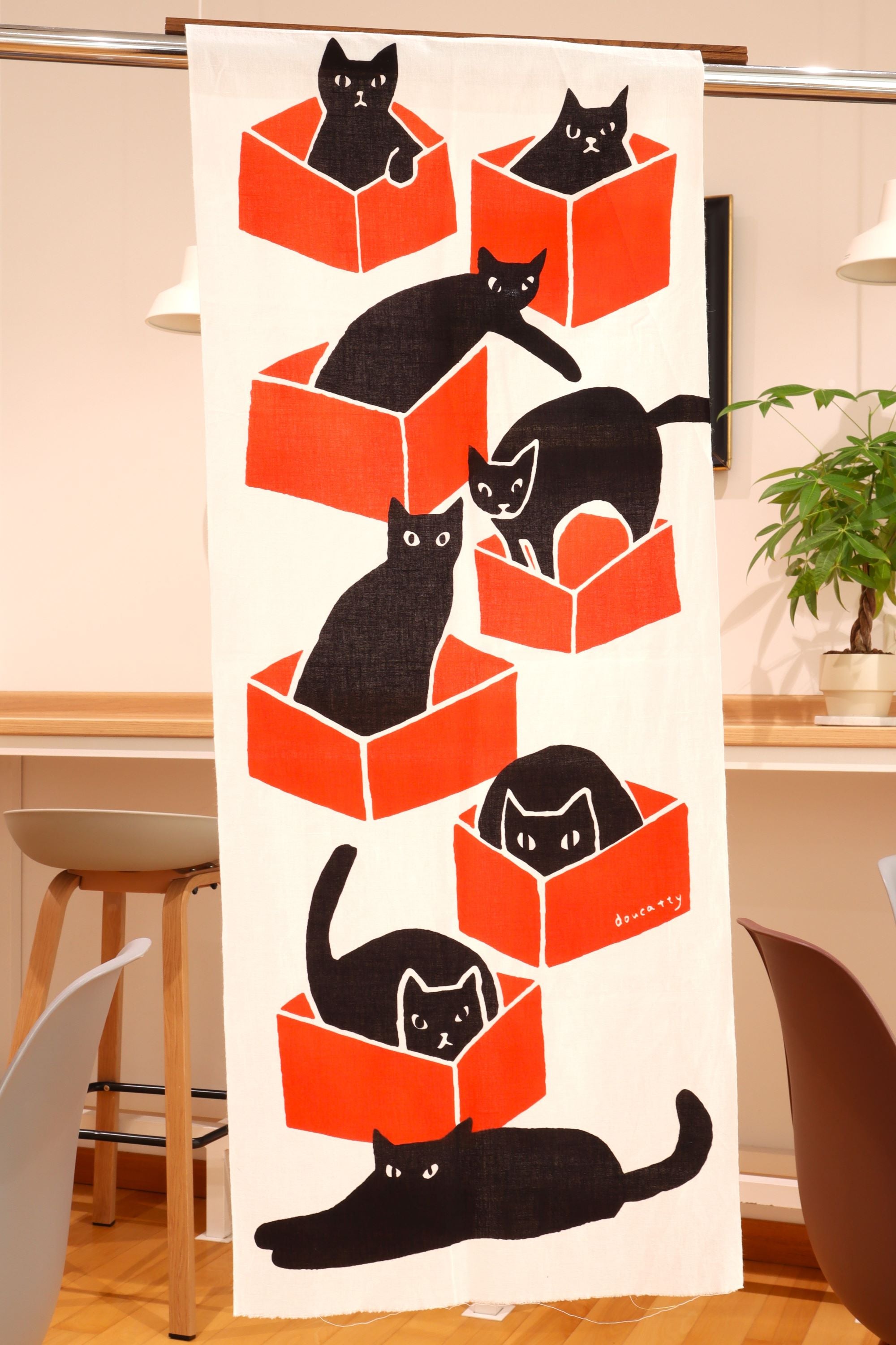 沖縄 Doucatty 手ぬぐい 箱ねこorange – canosa