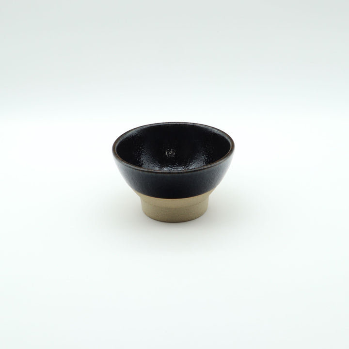 飯碗　小　黒下焼締め