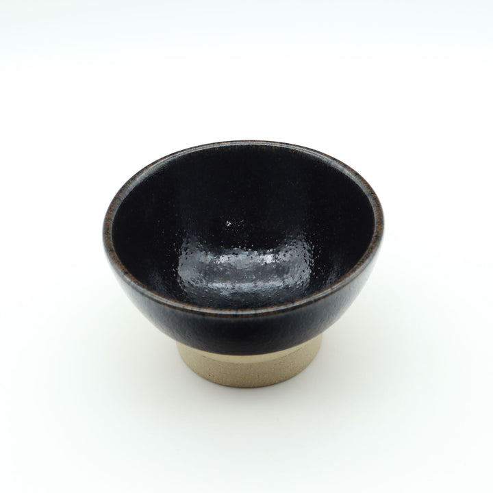 飯碗　小　黒下焼締め