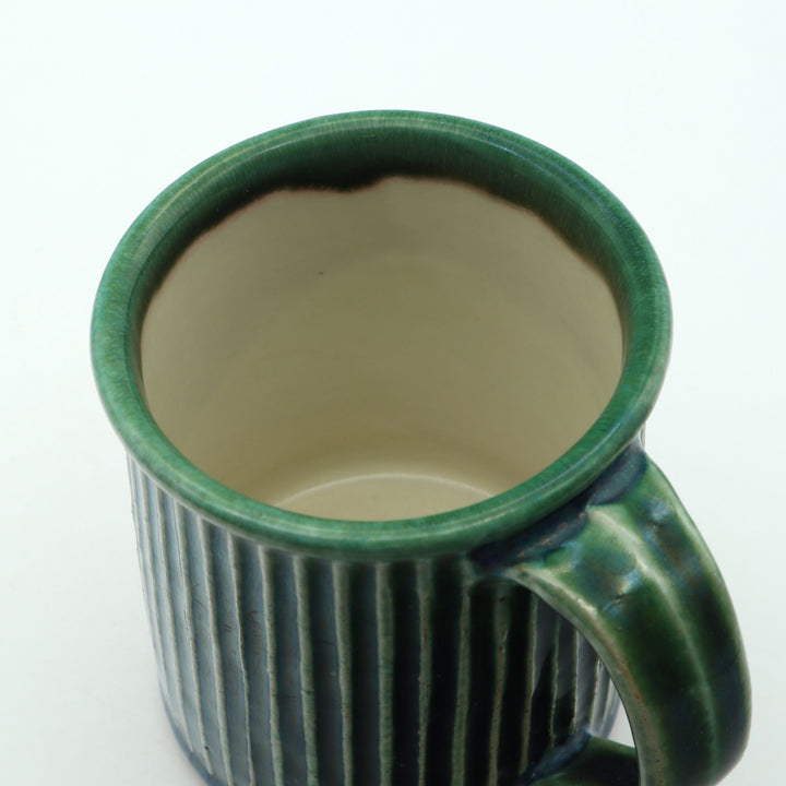 鎬マグカップ　切立　緑