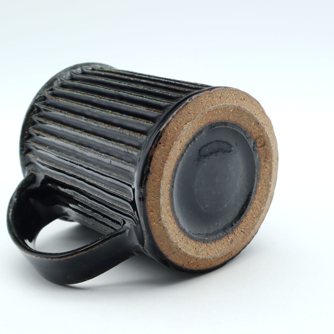 鎬マグカップ　切立　紺