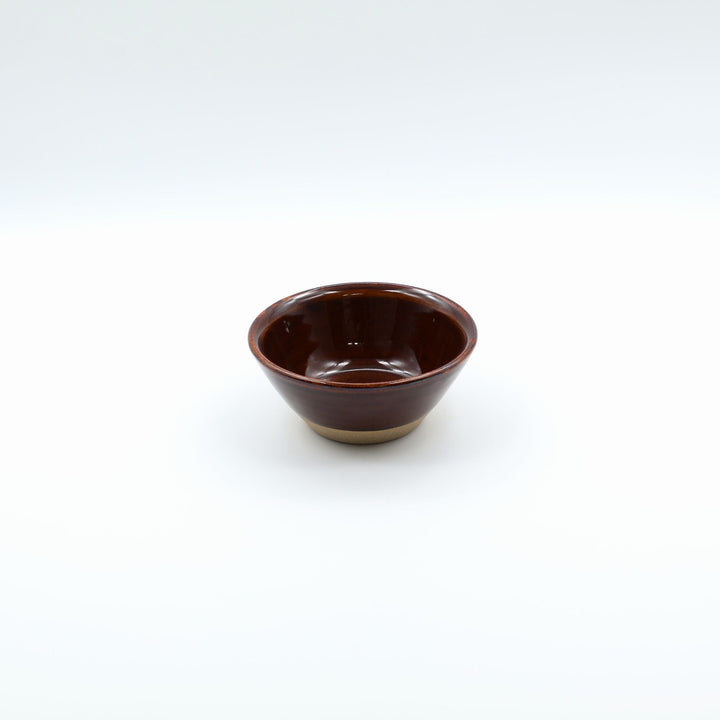 益子焼 星の宮製陶 4寸切立鉢 下焼締め 飴