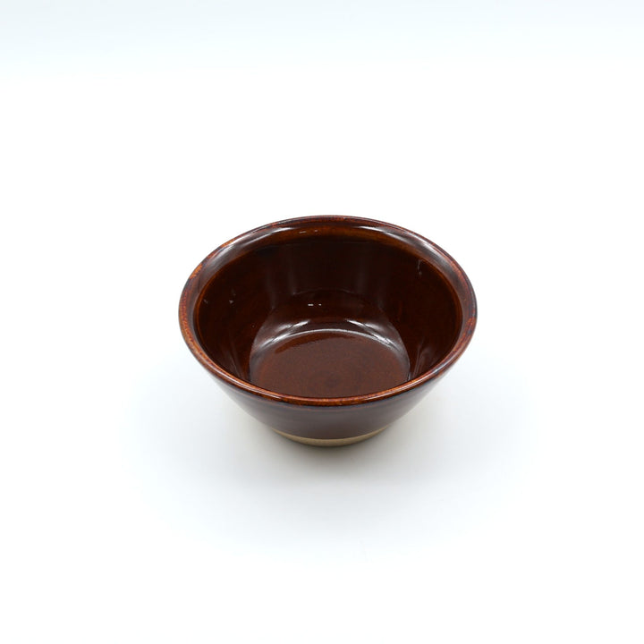 益子焼 星の宮製陶 4寸切立鉢 下焼締め 飴