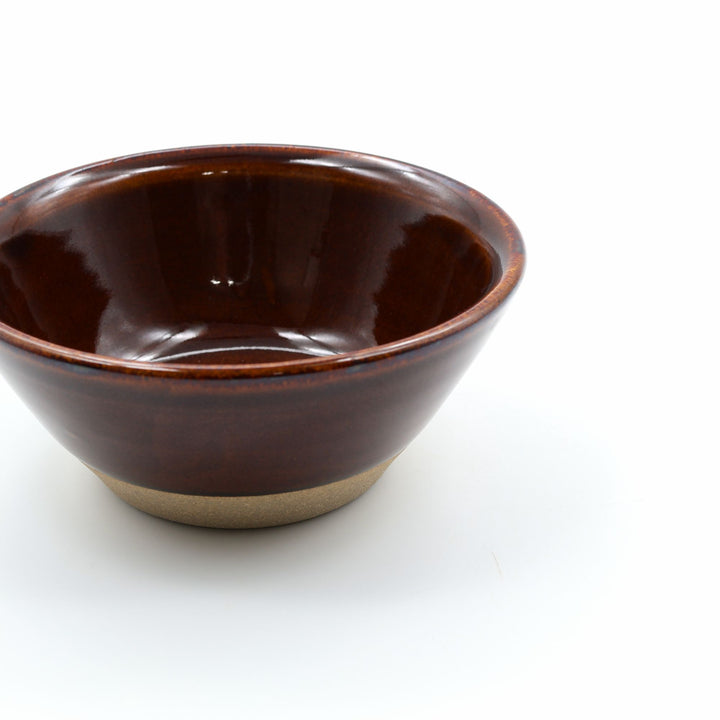 益子焼 星の宮製陶 4寸切立鉢 下焼締め 飴