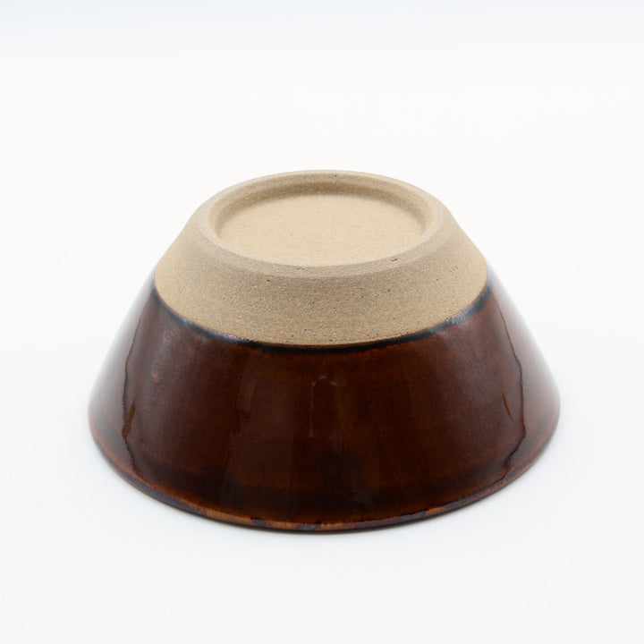 益子焼 星の宮製陶 4寸切立鉢 下焼締め 飴