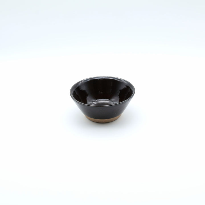 益子焼 星の宮製陶 4寸切立鉢 下焼締め 黒