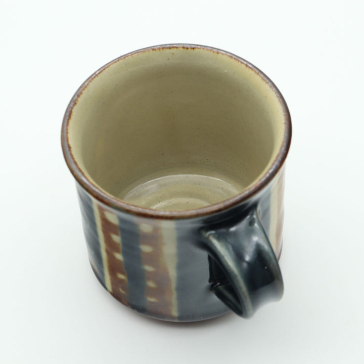 マグカップ　M　呉須/飴・点打ち