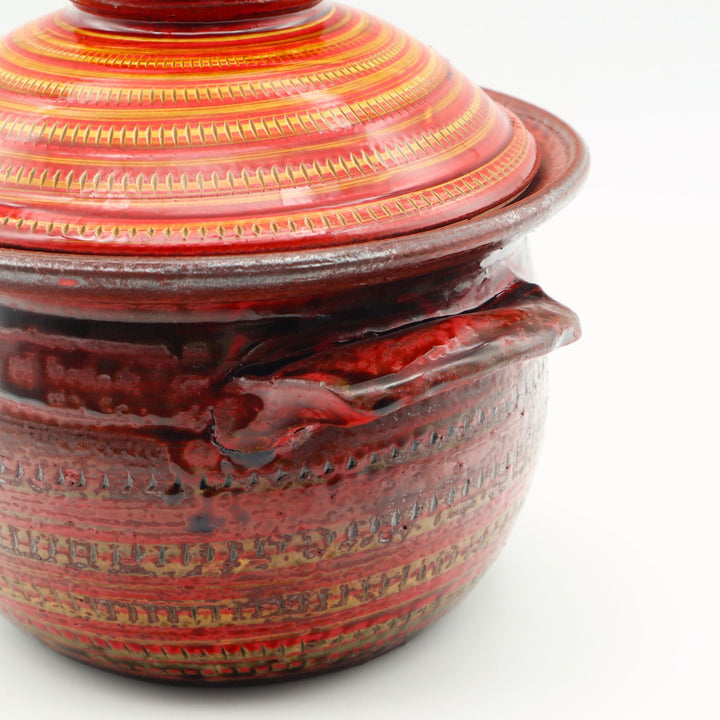 炊飯土鍋　2合　赤