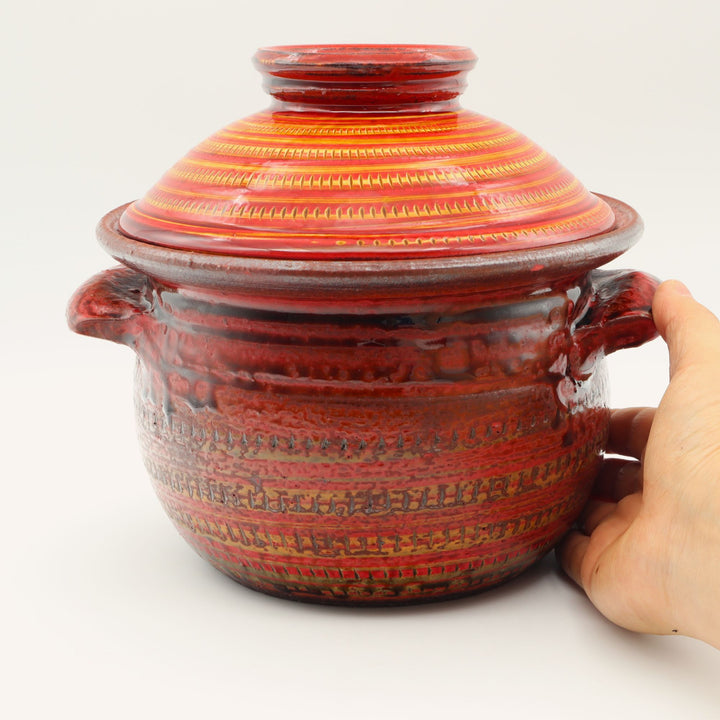 炊飯土鍋　2合　赤