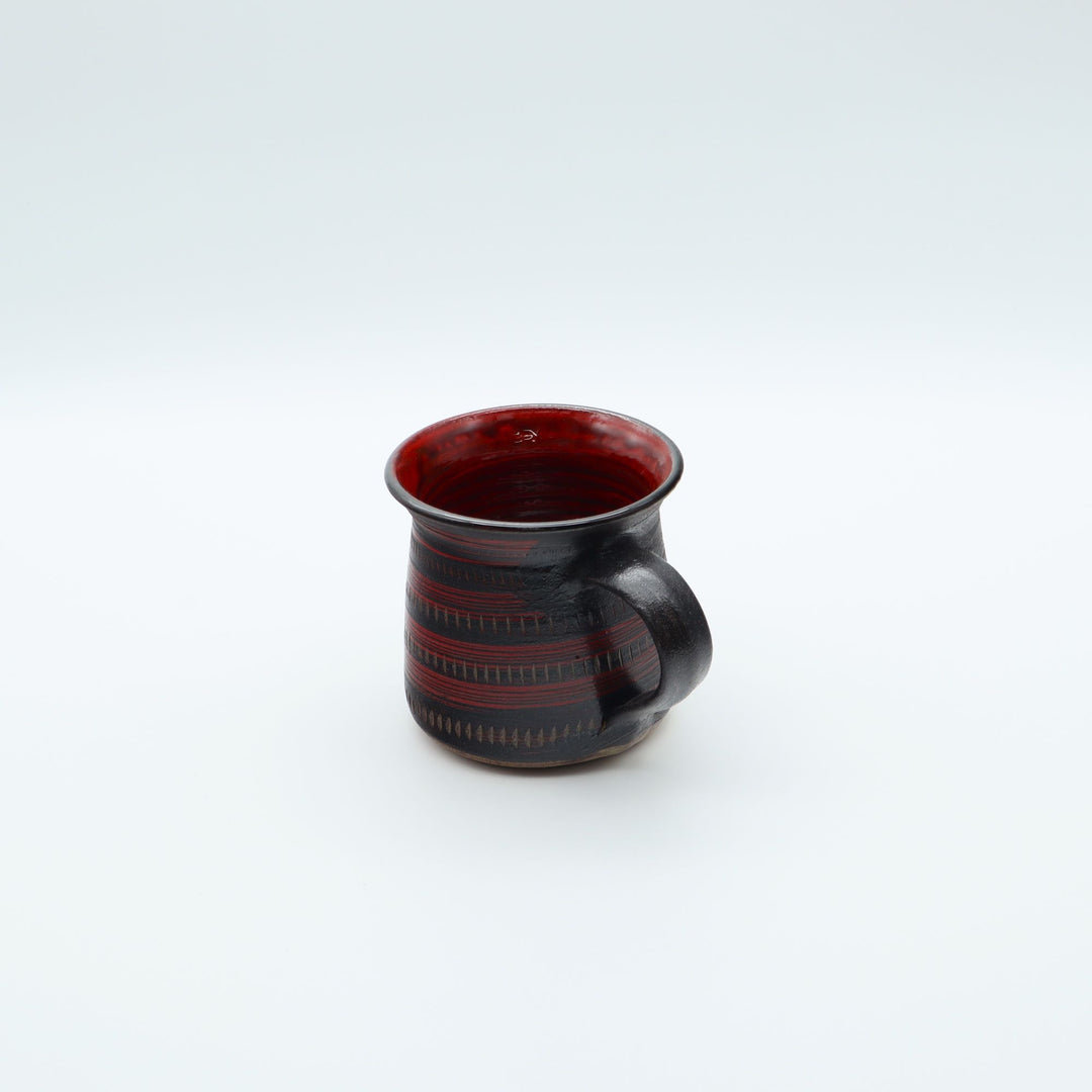 マグカップ　赤黒