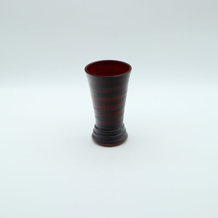タンブラー　赤黒