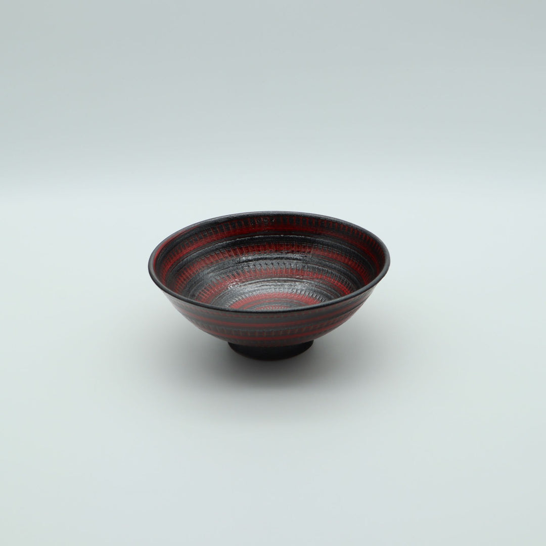 飯椀　赤黒　大