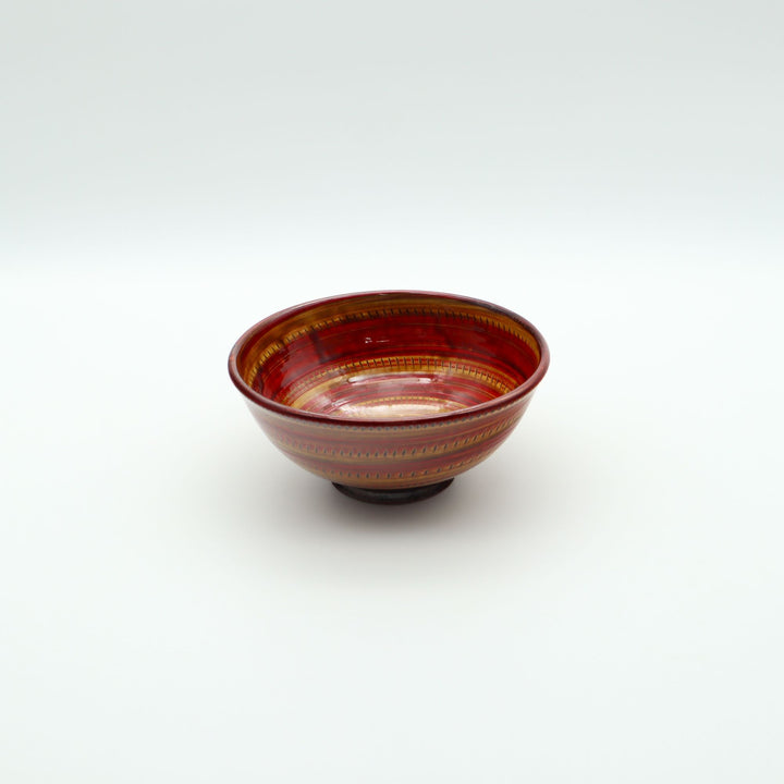 飯椀　赤黄　中