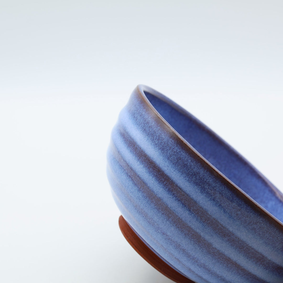 ごはん茶碗　大　青