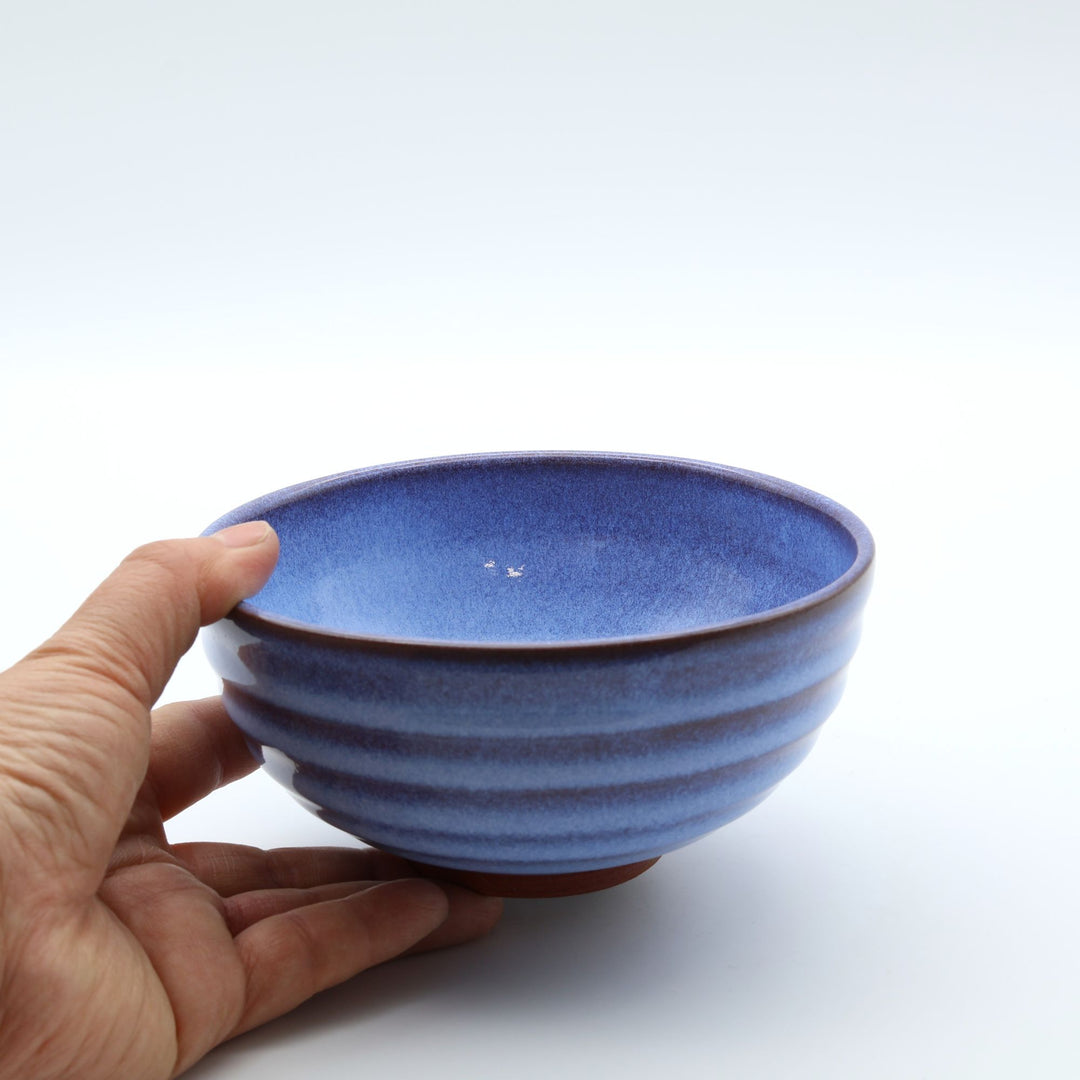 ごはん茶碗　大　青