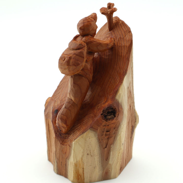 山と私　”崖の一輪”