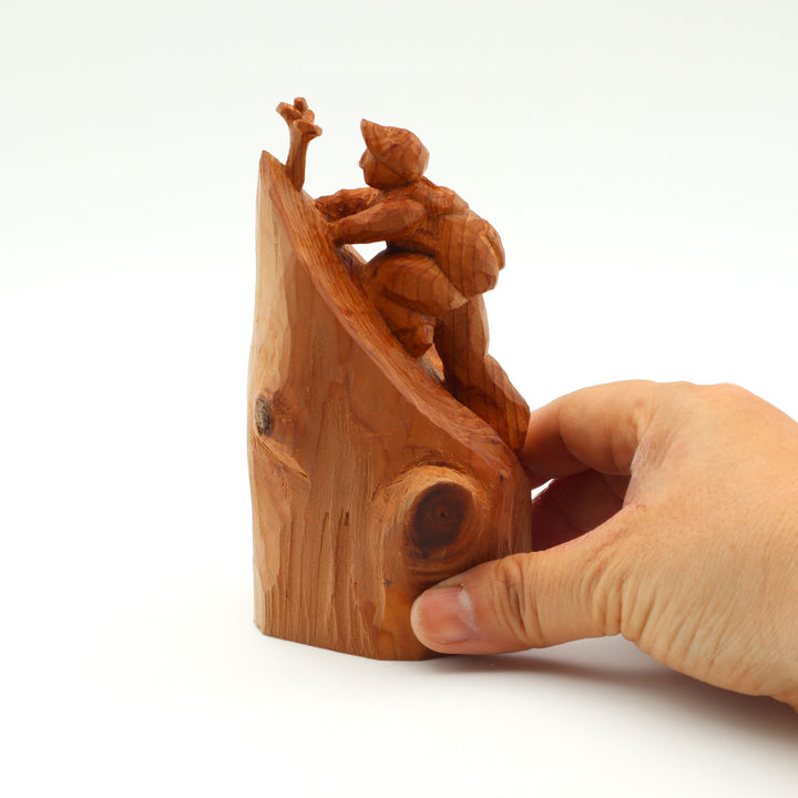 山と私　”崖の一輪”