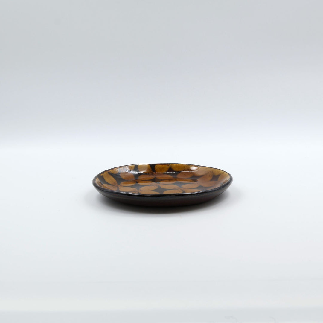 5寸平皿　飴花　D