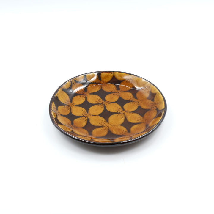 5寸平皿　飴花　D