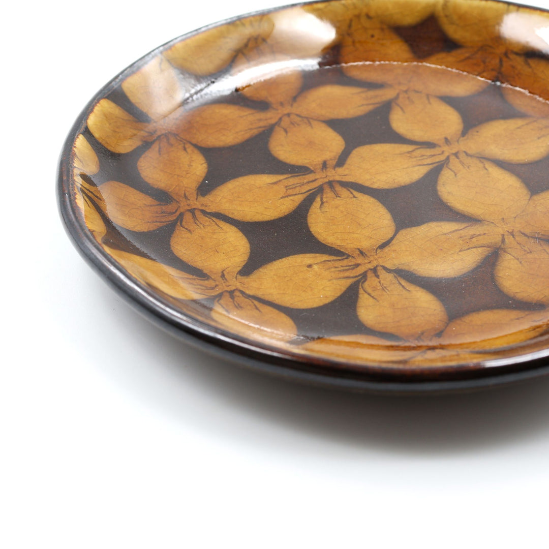 5寸平皿　飴花　D