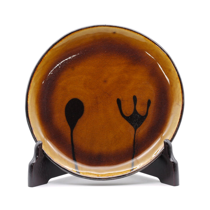 7寸平皿　飴スプーンフォーク　D