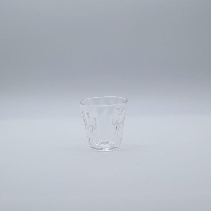 glass apartment 21g ichico 「リボンカップ」透明なガラスに立体的なリボン状の装飾があしらわれた琉球ガラスの美しいカップ。