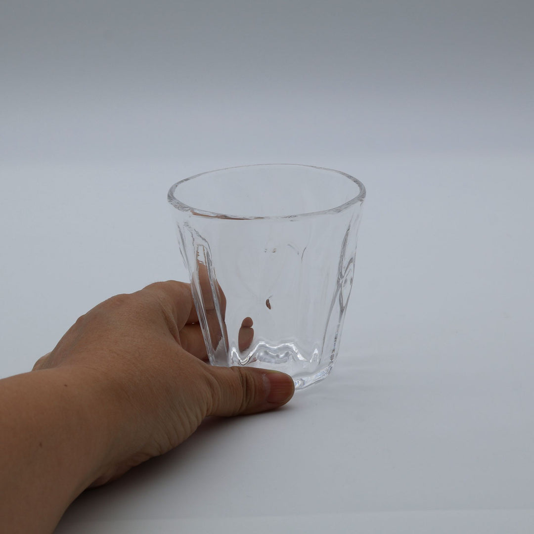 glass apartment 21g ichico 「リボンカップ」透明なガラスに立体的なリボン状の装飾があしらわれた琉球ガラスの美しいカップ。