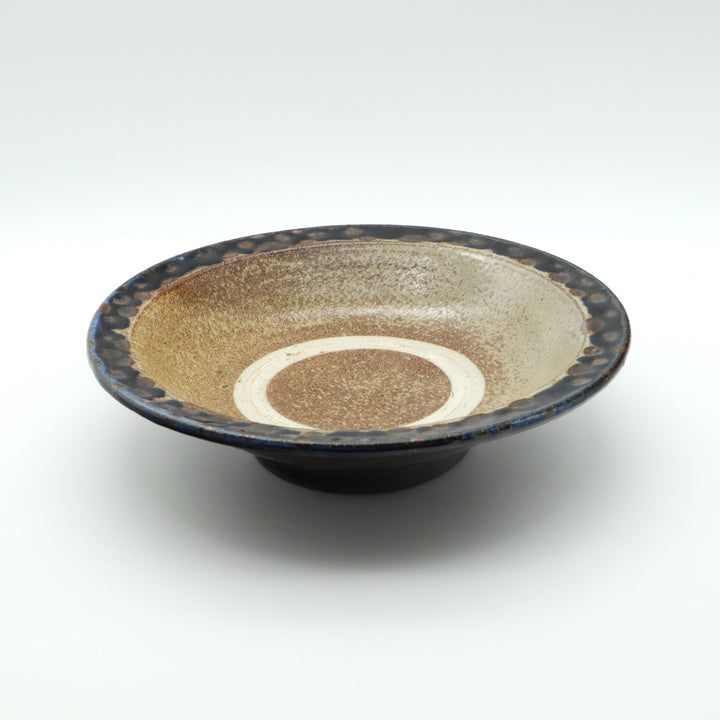 ふち平　8寸皿　蛇の目